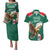 Personalized Viva Mexico Football Couples Matching Puletasi and Hawaiian Shirt Mexican Eagle Mascot with Sporty Style