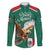 Personalized Viva Mexico Football Family Matching Long Sleeve Bodycon Dress and Hawaiian Shirt Mexican Eagle Mascot with Sporty Style