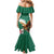 Personalized Viva Mexico Football Family Matching Mermaid Dress and Hawaiian Shirt Mexican Eagle Mascot with Sporty Style