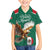 Personalized Viva Mexico Football Family Matching Off The Shoulder Long Sleeve Dress and Hawaiian Shirt Mexican Eagle Mascot with Sporty Style