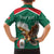 Personalized Viva Mexico Football Family Matching Off Shoulder Maxi Dress and Hawaiian Shirt Mexican Eagle Mascot with Sporty Style
