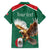 Personalized Viva Mexico Football Family Matching Off Shoulder Maxi Dress and Hawaiian Shirt Mexican Eagle Mascot with Sporty Style