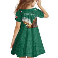 Personalized Viva Mexico Football Family Matching Tank Maxi Dress and Hawaiian Shirt Mexican Eagle Mascot with Sporty Style