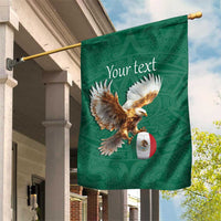 Personalized Viva Mexico Football Garden Flag Mexican Eagle Mascot with Sporty Style