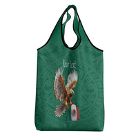 Personalized Viva Mexico Football Grocery Bag Mexican Eagle Mascot with Sporty Style