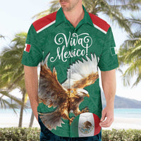 Personalized Viva Mexico Football Hawaiian Shirt Mexican Eagle Mascot with Sporty Style