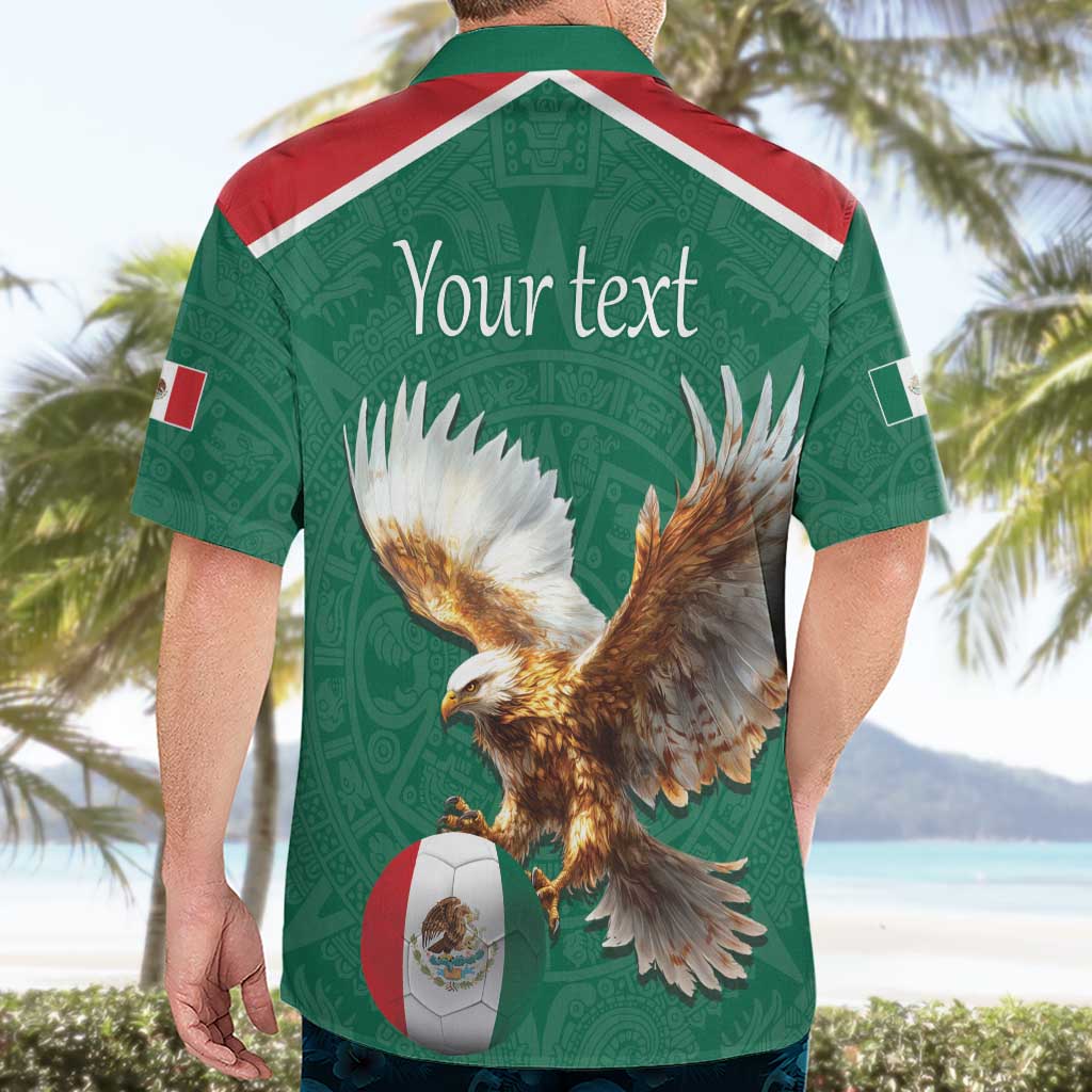 Personalized Viva Mexico Football Hawaiian Shirt Mexican Eagle Mascot with Sporty Style