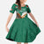 Personalized Viva Mexico Football Kid Short Sleeve Dress Mexican Eagle Mascot with Sporty Style