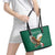 Personalized Viva Mexico Football Leather Tote Bag Mexican Eagle Mascot with Sporty Style