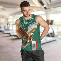 Personalized Viva Mexico Football Men Tank Top Mexican Eagle Mascot with Sporty Style