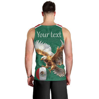 Personalized Viva Mexico Football Men Tank Top Mexican Eagle Mascot with Sporty Style