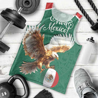 Personalized Viva Mexico Football Men Tank Top Mexican Eagle Mascot with Sporty Style