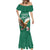 Personalized Viva Mexico Football Mermaid Dress Mexican Eagle Mascot with Sporty Style