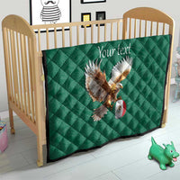 Personalized Viva Mexico Football Quilt Mexican Eagle Mascot with Sporty Style