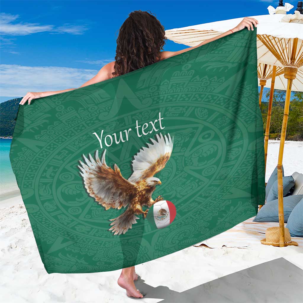 Personalized Viva Mexico Football Sarong Mexican Eagle Mascot with Sporty Style