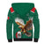 Personalized Viva Mexico Football Sherpa Hoodie Mexican Eagle Mascot with Sporty Style