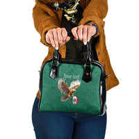 Personalized Viva Mexico Football Shoulder Handbag Mexican Eagle Mascot with Sporty Style