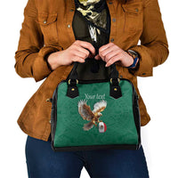 Personalized Viva Mexico Football Shoulder Handbag Mexican Eagle Mascot with Sporty Style