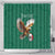 Personalized Viva Mexico Football Shower Curtain Mexican Eagle Mascot with Sporty Style