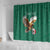 Personalized Viva Mexico Football Shower Curtain Mexican Eagle Mascot with Sporty Style
