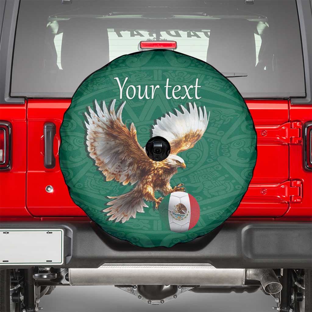 Personalized Viva Mexico Football Spare Tire Cover Mexican Eagle Mascot with Sporty Style