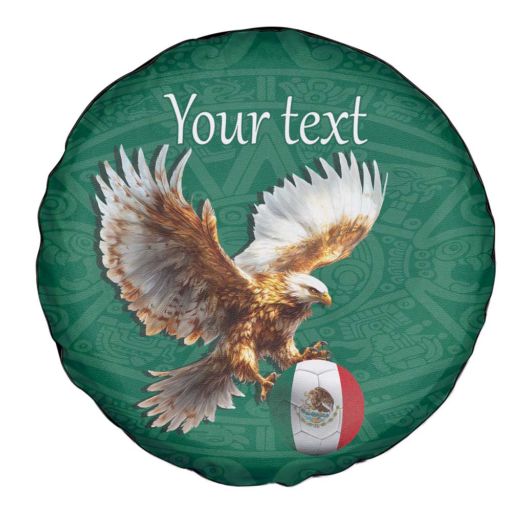 Personalized Viva Mexico Football Spare Tire Cover Mexican Eagle Mascot with Sporty Style