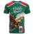 Personalized Viva Mexico Football T Shirt Mexican Eagle Mascot with Sporty Style