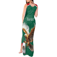 Personalized Viva Mexico Football Tank Maxi Dress Mexican Eagle Mascot with Sporty Style