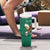 Personalized Viva Mexico Football Tumbler With Handle Mexican Eagle Mascot with Sporty Style