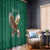 Personalized Viva Mexico Football Window Curtain Mexican Eagle Mascot with Sporty Style