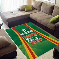 Custom Lithuania Basketball Area Rug Hoops Reach For the Sky