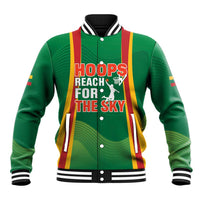 Custom Lithuania Basketball Baseball Jacket Hoops Reach For the Sky