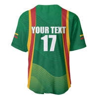 Custom Lithuania Basketball Baseball Jersey Hoops Reach For the Sky