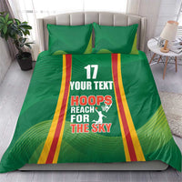 Custom Lithuania Basketball Bedding Set Hoops Reach For the Sky