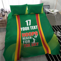 Custom Lithuania Basketball Bedding Set Hoops Reach For the Sky