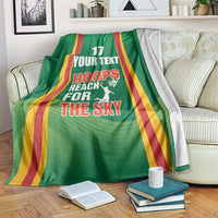Custom Lithuania Basketball Blanket Hoops Reach For the Sky