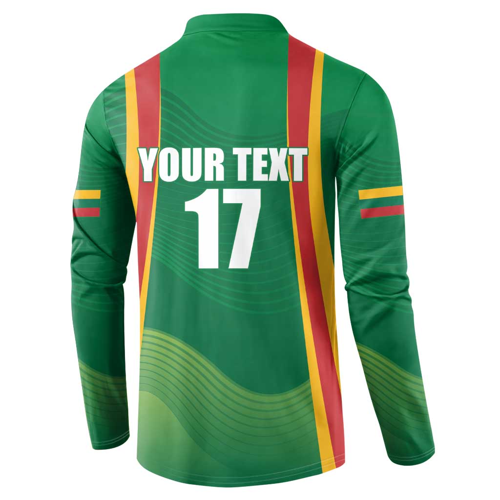 Custom Lithuania Basketball Button Sweatshirt Hoops Reach For the Sky