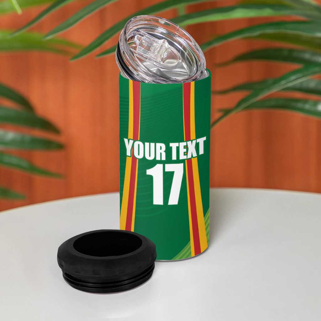 Custom Lithuania Basketball 4 in 1 Can Cooler Tumbler Hoops Reach For the Sky