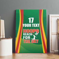 Custom Lithuania Basketball Canvas Wall Art Hoops Reach For the Sky
