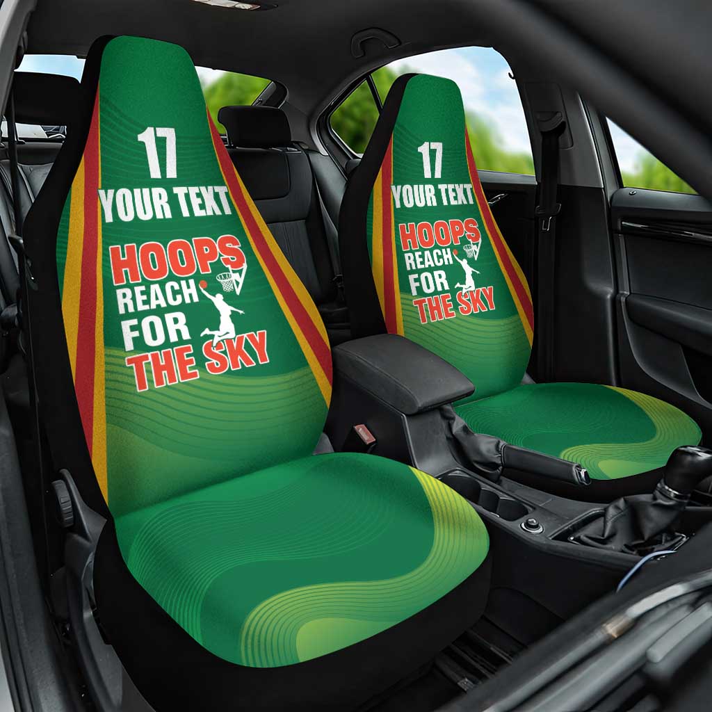 Custom Lithuania Basketball Car Seat Cover Hoops Reach For the Sky
