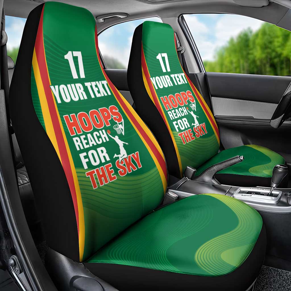 Custom Lithuania Basketball Car Seat Cover Hoops Reach For the Sky