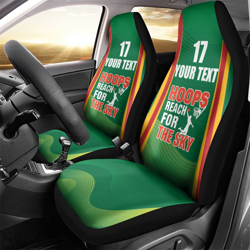 Custom Lithuania Basketball Car Seat Cover Hoops Reach For the Sky