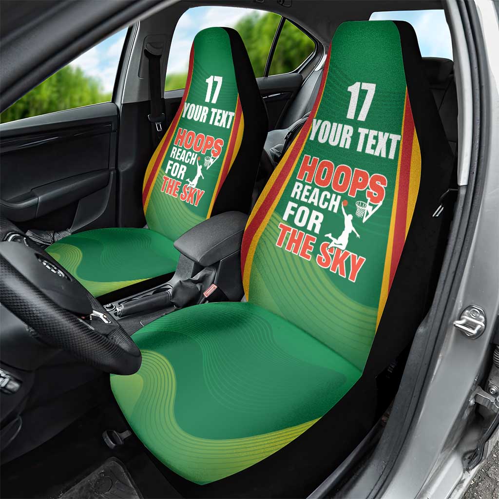 Custom Lithuania Basketball Car Seat Cover Hoops Reach For the Sky