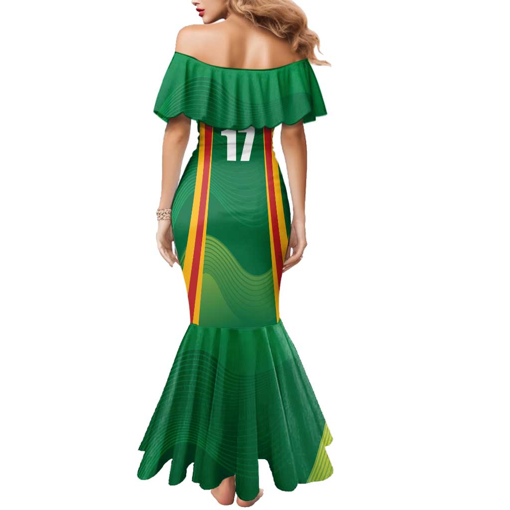 Custom Lithuania Basketball Family Matching Mermaid Dress and Hawaiian Shirt Hoops Reach For the Sky