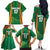 Custom Lithuania Basketball Family Matching Off The Shoulder Long Sleeve Dress and Hawaiian Shirt Hoops Reach For the Sky