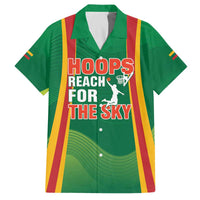 Custom Lithuania Basketball Family Matching Off The Shoulder Long Sleeve Dress and Hawaiian Shirt Hoops Reach For the Sky