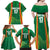 Custom Lithuania Basketball Family Matching Off Shoulder Maxi Dress and Hawaiian Shirt Hoops Reach For the Sky
