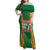Custom Lithuania Basketball Family Matching Off Shoulder Maxi Dress and Hawaiian Shirt Hoops Reach For the Sky