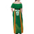 Custom Lithuania Basketball Family Matching Off Shoulder Maxi Dress and Hawaiian Shirt Hoops Reach For the Sky
