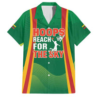 Custom Lithuania Basketball Family Matching Short Sleeve Bodycon Dress and Hawaiian Shirt Hoops Reach For the Sky